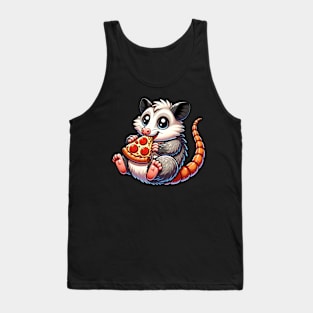 Possum Eating Pizza Tank Top